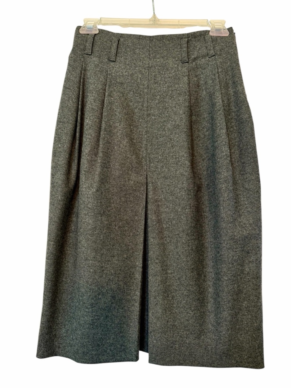 Vintage Enrico Coveri Wool Blend Pencil Skirt Gray Size 10 Capsule Professional